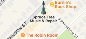 Map to Spruce Tree